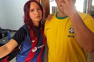 My friend pays a bet with his hot girlfriend, and she's tricked blindfolded 😏