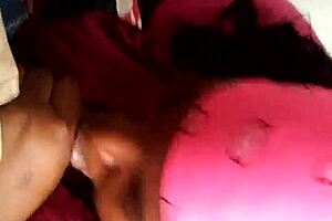 The Big BBW Girl Eagerly Sucks on the Huge Monster Cock