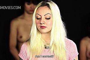 amazing blonde babe learns hard lesson in group bdsm