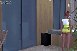 Lesbian Characters Engage In Gym Activities - Sims Anime Hentai Preview