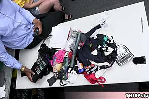 this mall cop catches not one but two teen shoplifters in the act today