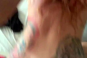 blonde wife screams 'stop' during intense ass tattoo session 😈