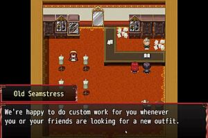 Cute Maid in Harem Hentai Game Deepthroats Monster Cock