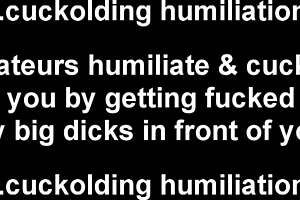 She Satisfies Her Big Black Cock Craving While Humiliating Her Cuckold Husband