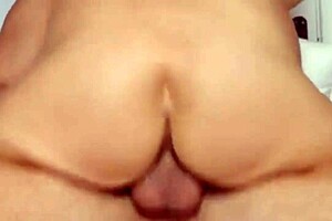 hairless beauty rides for double creampie and intense squirt.