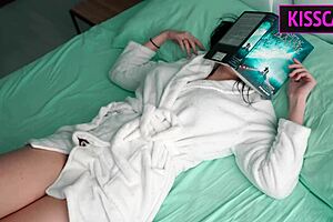 Stepmom blindfolded with huge tattoo swallows monster cock