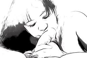 Cartoon Take on Me Blowjob Adventure