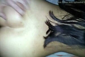 an amateur couple explores big tits and monster cock in passionate sex