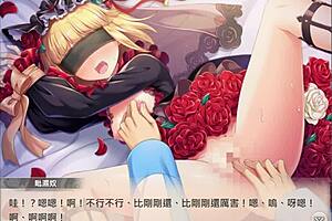 In the anime world, a divine princess performs a rose waltz with Vishnu's essence.