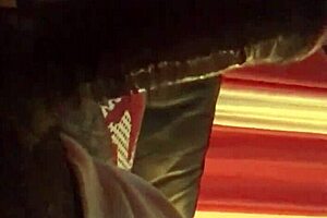 Pretty Ebony Gags On Big Cock Sloppily