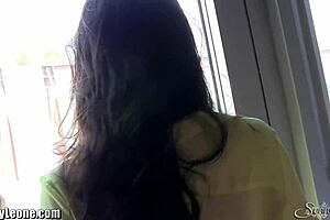 sunnyleone in lingerie for a solo naughty moment