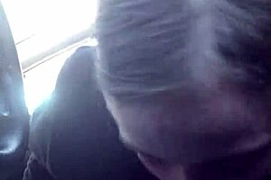 lesbian bestie teases with sloppy road head.