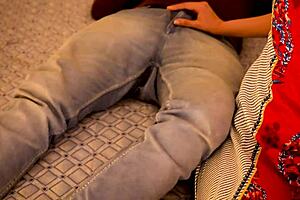 Indian housewife having romantic sex on the bed and gets creampied hindi audio