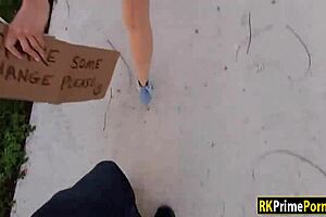 Redhead Teen Slut With Glasses And Tattoo Gives Blowjobs And Gets Banged In Public