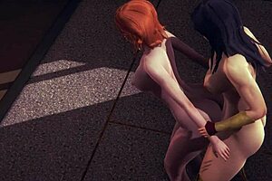 Black Widow, Wonder Woman, Harley Quinn Lick And Blowjob Futanari Cum!