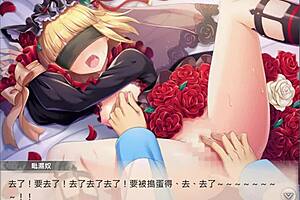 In the anime world, a divine princess performs a rose waltz with Vishnu's essence.