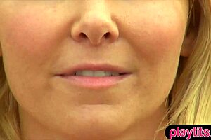 Outdoor quickie sex on the rocky beach with a hot blonde pornstar.