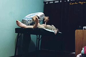 Oiled gay massage with cock sucking and happy ending part 2