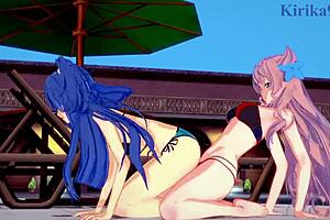 tsubasa kazanari and maria intense futanari sex