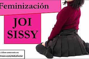 i guide sissy feminization with mini skirt and condom cei