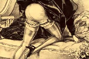 Intense Vintage Erotic Cartoon Drawings