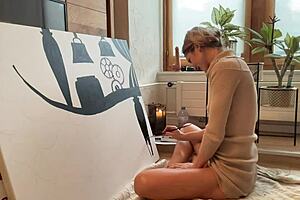 Do you like watching me finger my tight pussy in the studio?