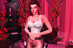 Lara Croft Slaves To Huge Futanari Cock!