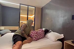 damn, stepbro blackmails me for sex after catching my cheating