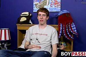 Redhead Twink Gets Interviewed Then Fucked Hard In Solo Anal Session!