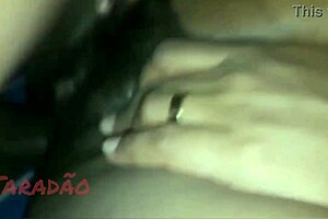 Black babe rides big black cock hard