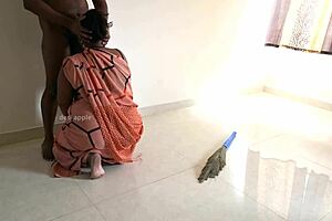 i watch tamil maid prabha jerk my dick between chores