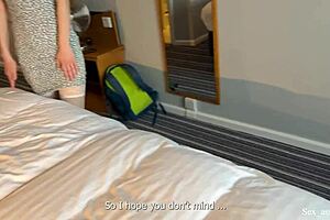 My hot milf stepmother caught me spying on her in the shower in a shared hotel room with panties hotel jerking off masturbation caught not son amateurs anime share hentai