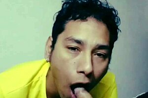 This Hairy Argentinian Stud Enjoys Delicious Blowjobs from an Amateur Guy