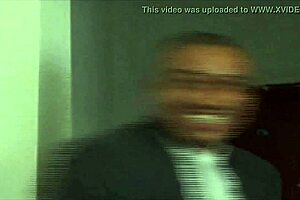 big titted ebony walks naked on set