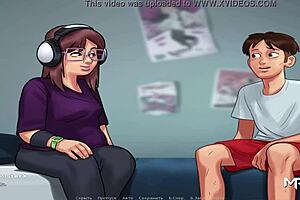 summertimesaga adventure with chubby girl in headphones episode 4 scene 95