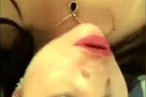 pamela pantera giving blowjob to big black cock on hidden cam