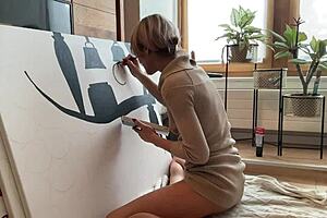 Do you like watching me finger my tight pussy in the studio?