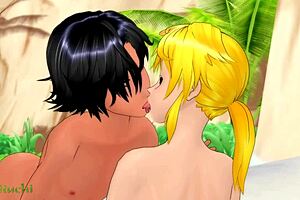 3D anime boys explore gay cocks in hentai cartoons