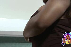 Big Boobed Black Jada Fire in Titty Fucking Interracial Session