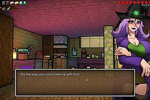 i'm the witch testing potion for giant cock in hornycraft