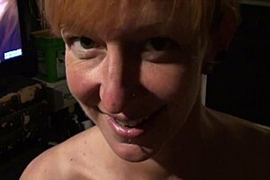 Redhead Milf Delivers a Stunning Blowjob Inside a Camping Car.