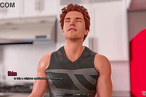 In the quiet life of santa county, my horny stepmom sneaks a blowjob on me, almost getting caught in this 3d hentai animation.