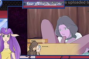 Avatar the last airbender trainer gives milfy blowjob with moaning and orgasm 😍