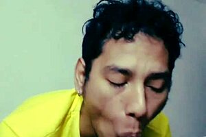 This Hairy Argentinian Stud Enjoys Delicious Blowjobs from an Amateur Guy