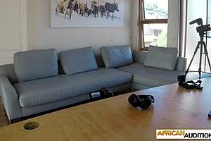 i love how my curvy african boobs get squeezed hard in this audition