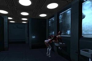 Mera firelyte dances as an intergalactic slut in the kitty club nightclub anime hentai scene