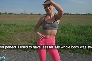 Hot Fitness Babe Penetrated and Cummed on Face