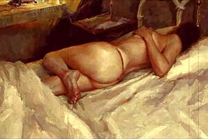 Vintage Erotic Illustration with Classic Retro Charm