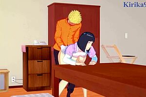 hinata hyuga and naruto uzumaki have intense sex in naruto hentai