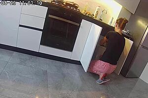 Real Cheating Wife Fucks Neighbor In Kitchen